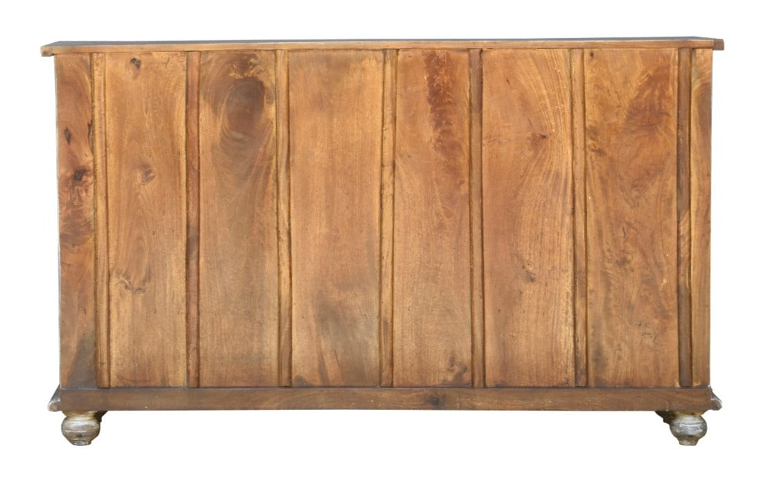 Colin Hand Carved Wooden Shoe Cabinet