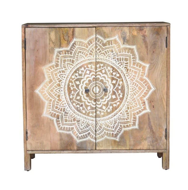 Alex Carved Wooden Cabinet