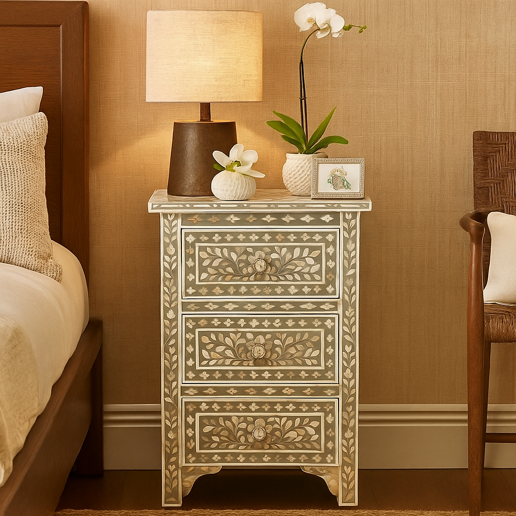 Pavel Mother of Pearl Bedside