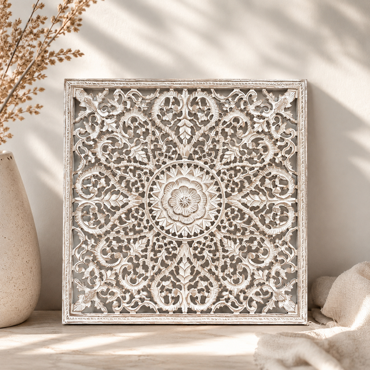 Fink Carved Wall Panel Distressed