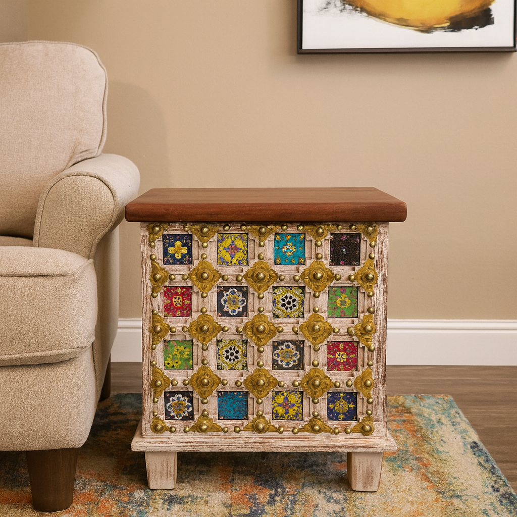 Adele Brass & Tile Trunk
