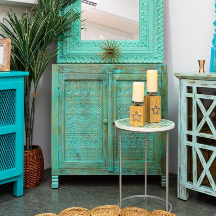 Margot Carved Wooden Chest