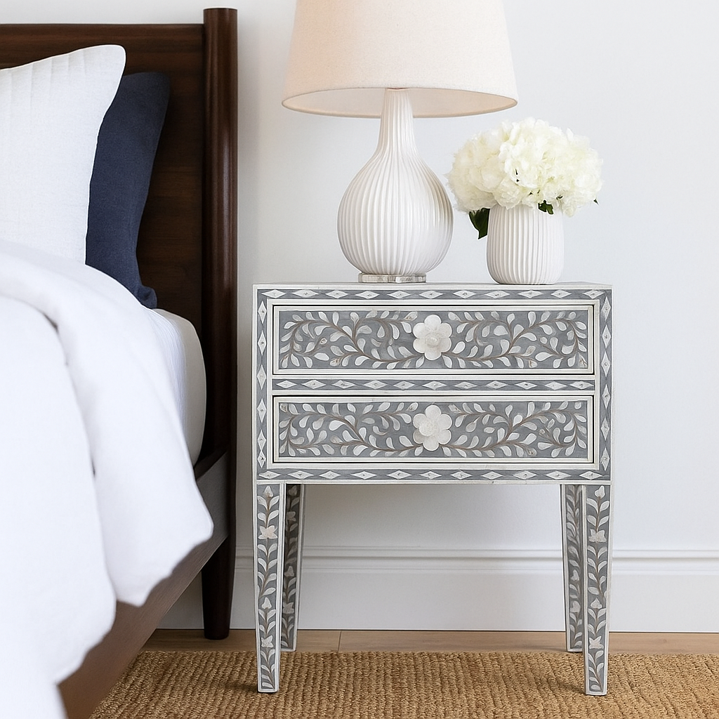 Geoff Mother of Pearl Bedside
