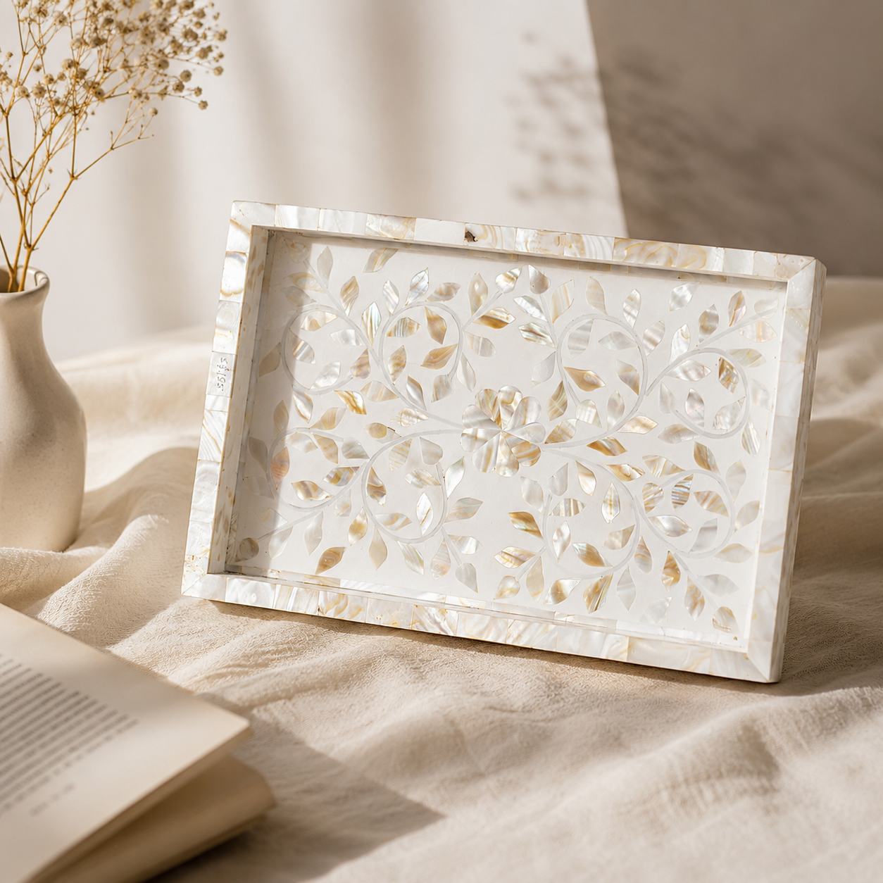 Gus Mother of Pearl Inlay Tray