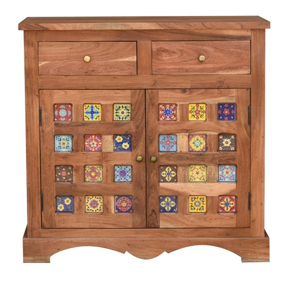 Avelyn Carved Wooden Cabinet