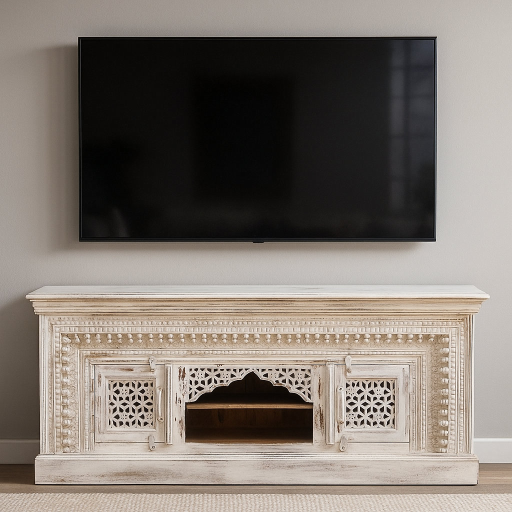 Anthony Hand Carved TV Cabinet