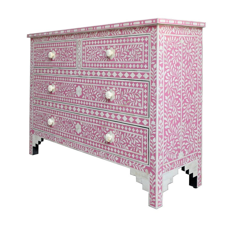 Biel Bone Inlay Chest of Drawer