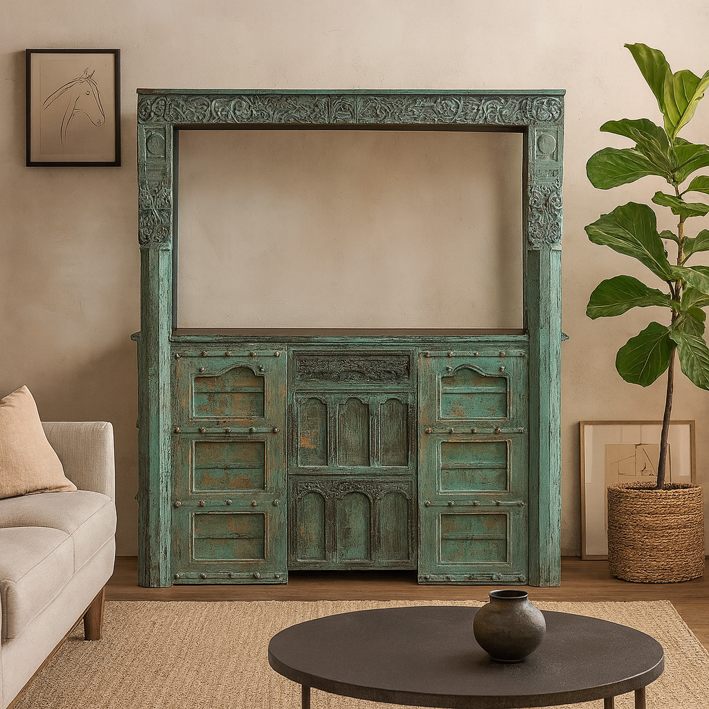 Carmen Wooden Bar counter