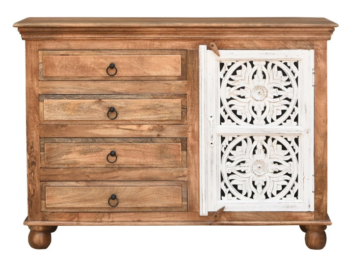 Miraya Carved Wooden Cabinet