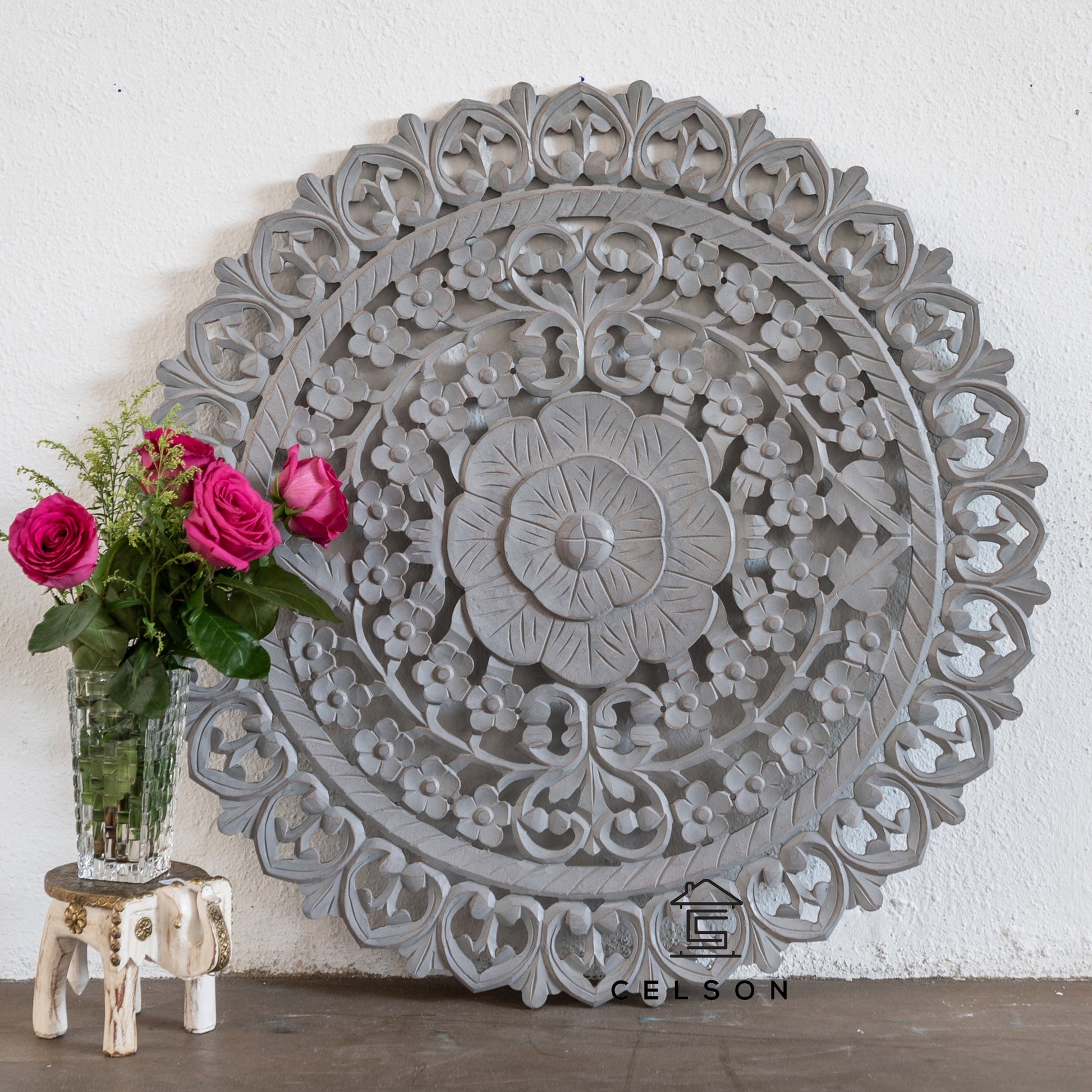Niama Carved Wall Panel 90cm