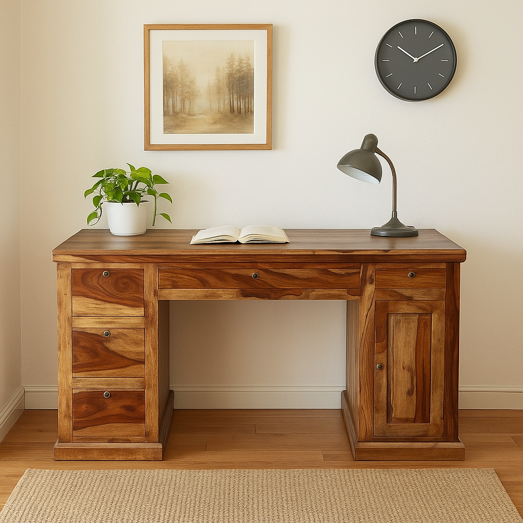 Mark Wooden Hand Carved Work Desk