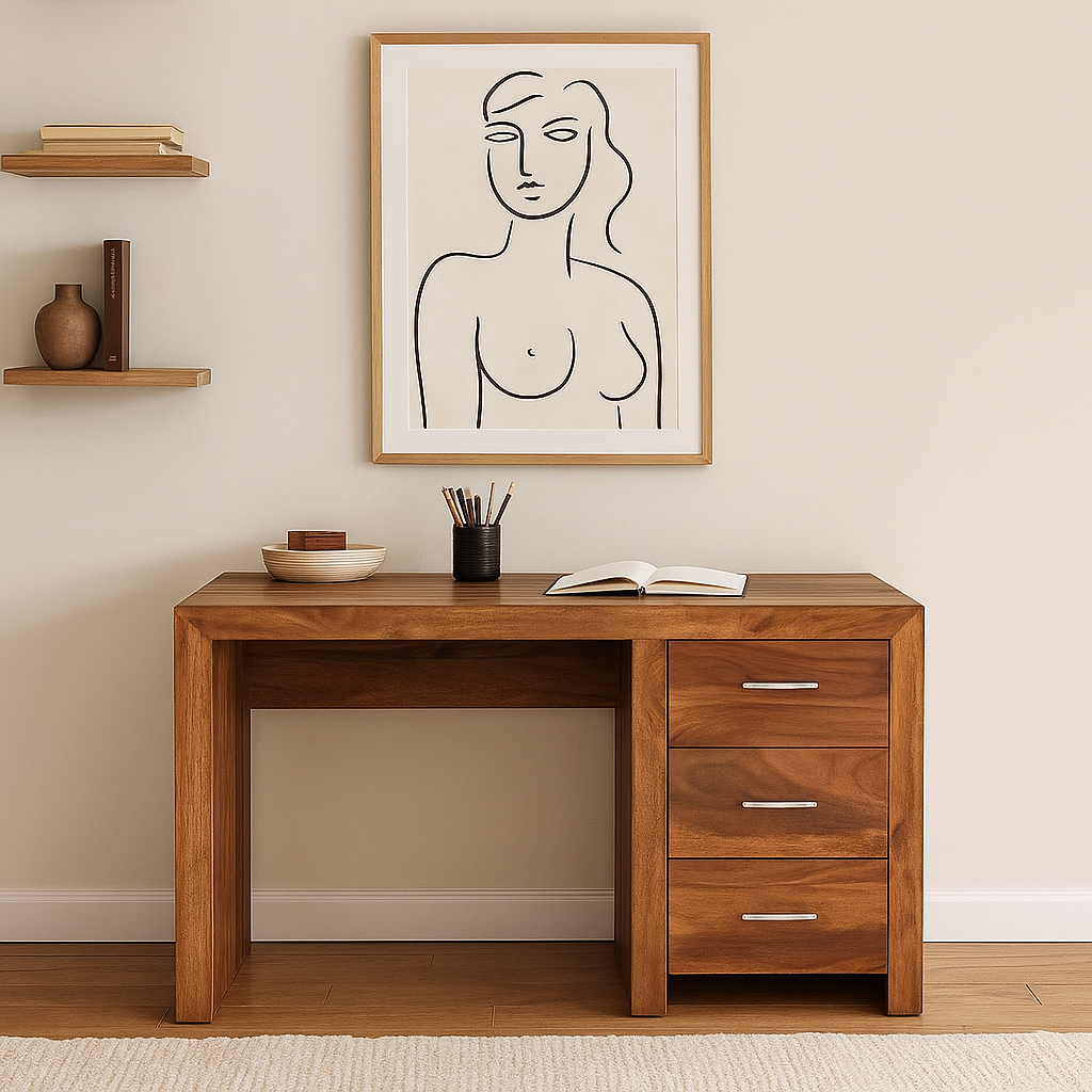 Joey Wooden Hand Carved Study Table