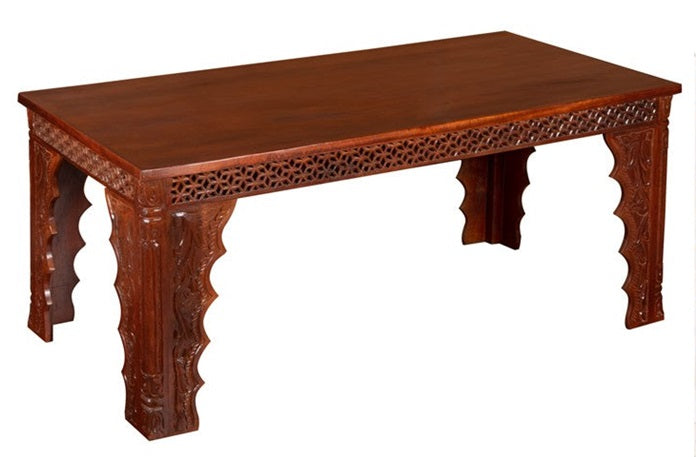 Lyla Carved Wooden Dining Table