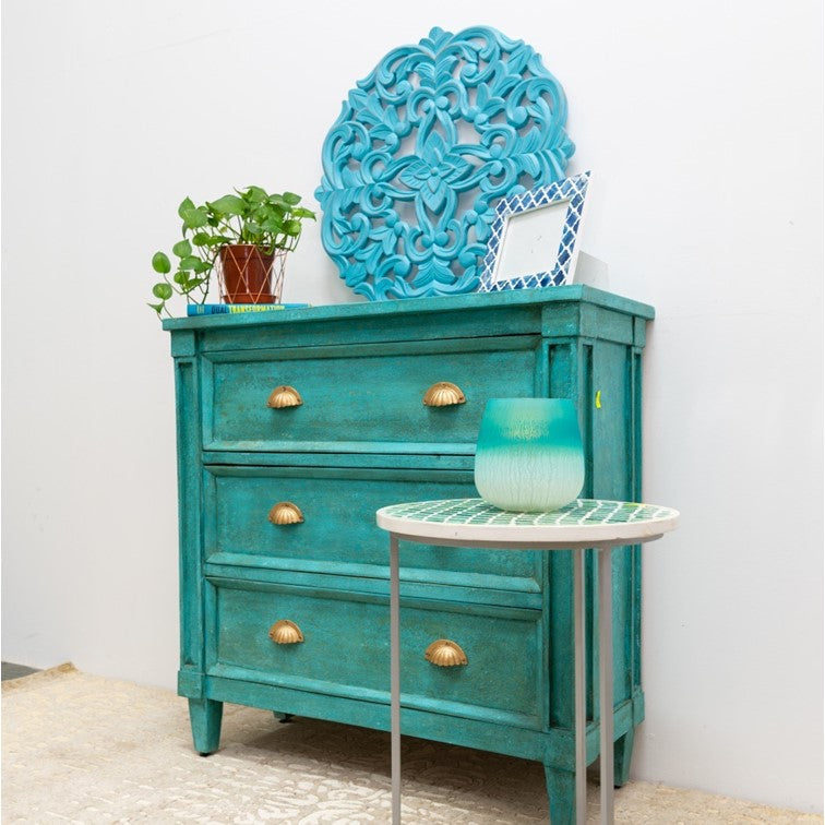 Marsha Carved Wooden Chest of Drawer