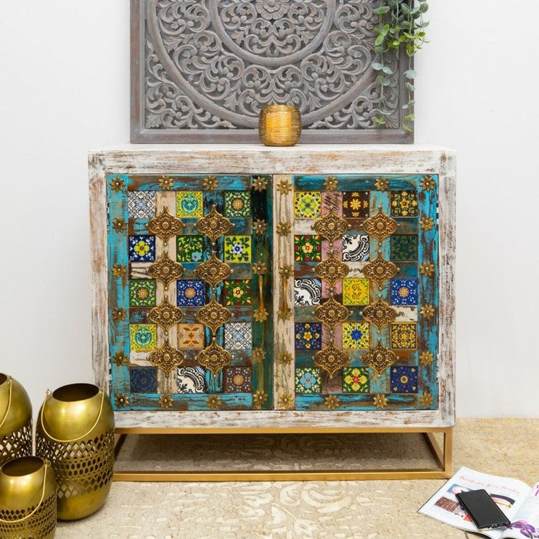 Tyler Carved Wooden Cabinet