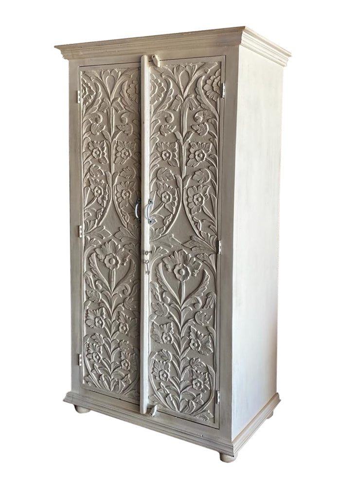 Rivia Hand Carved Almirah
