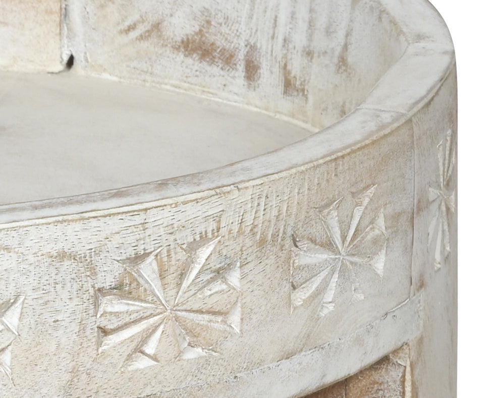 Sermon Carved Chakki Table