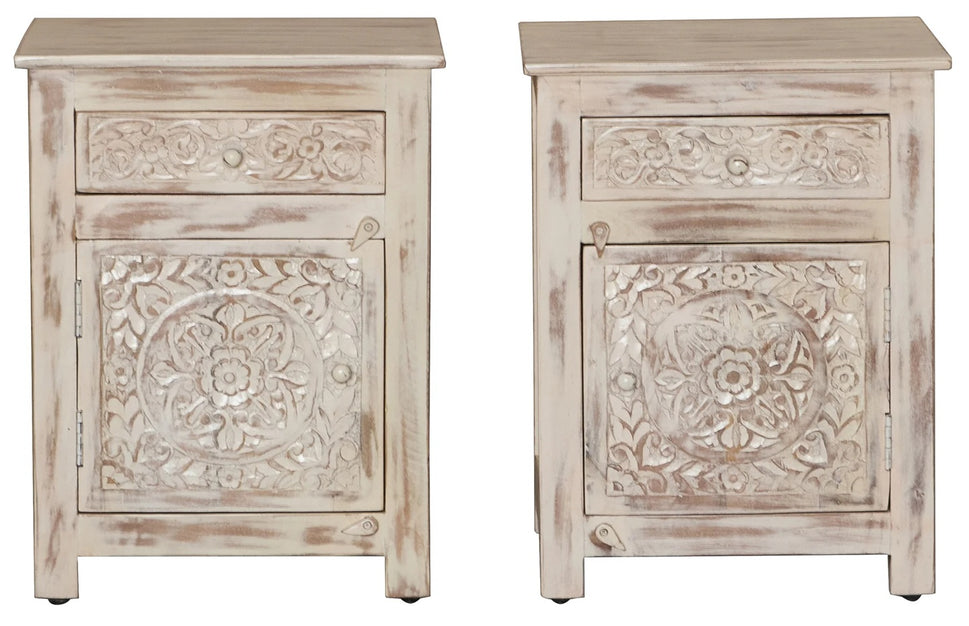 Luca Wooden Bedside Table