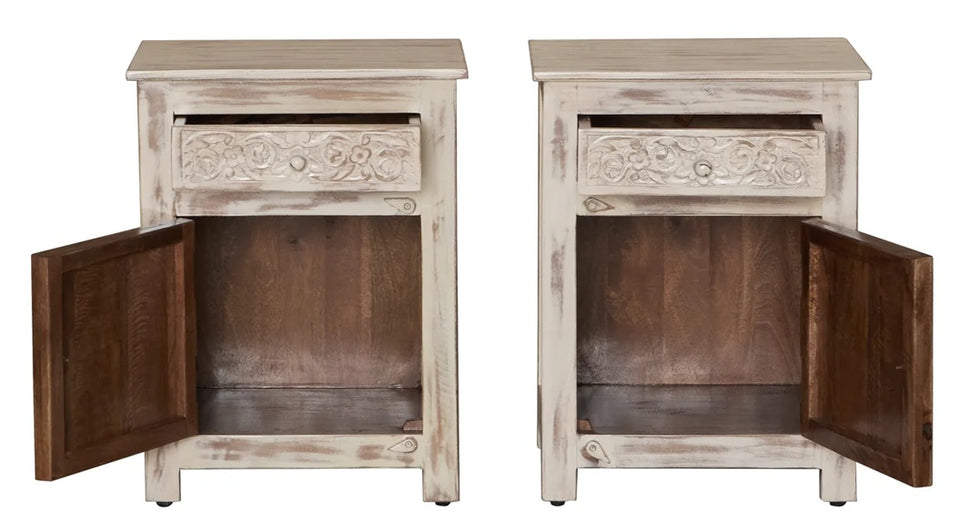 Luca Wooden Bedside Table