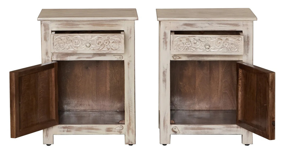 Luca Wooden Bedside Table