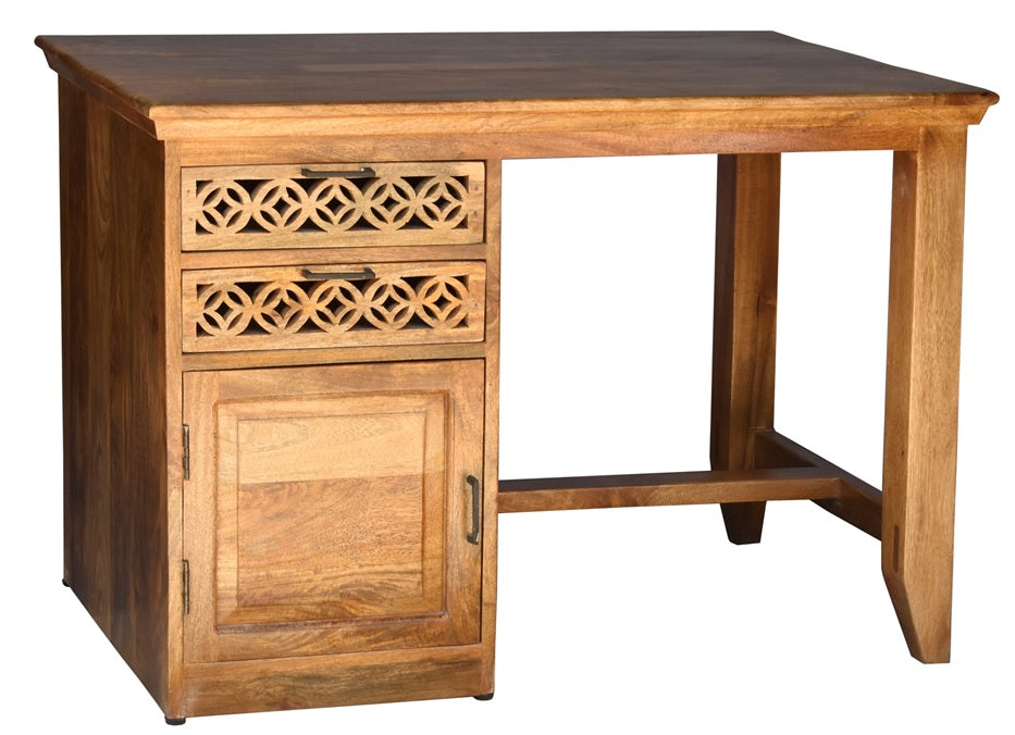 Andrew Wooden Hand Carved Study Table
