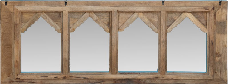 Samantha Hand Carved Wooden Mirror