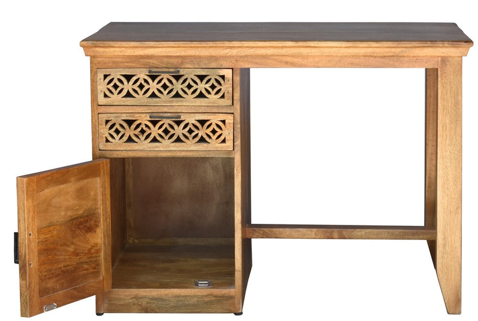 Andrew Wooden Hand Carved Study Table