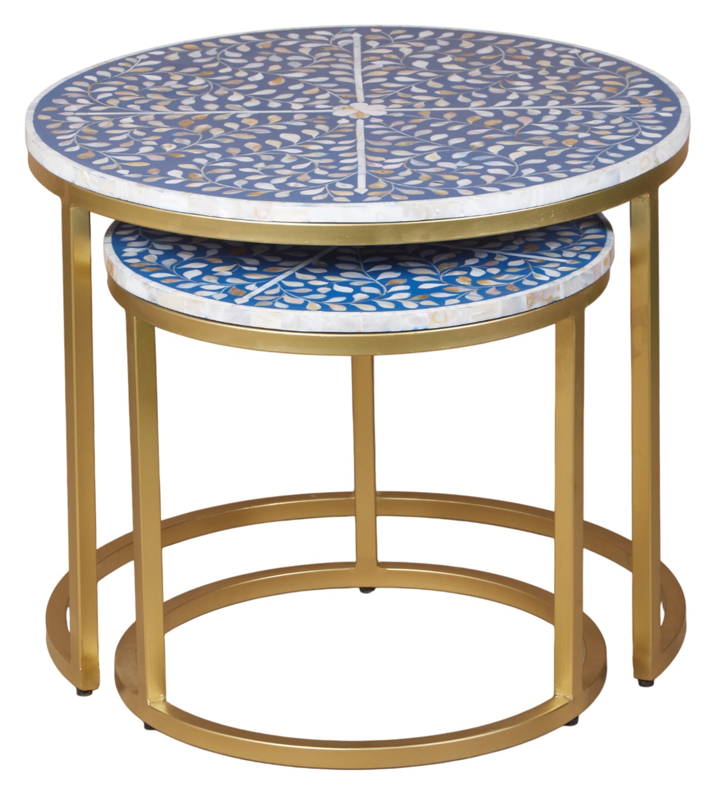 Ava Mother of Pearl Inlay Nesting Table