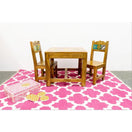 Switch Vella Hand Made Indian Woolen Pink Rug 2 image
