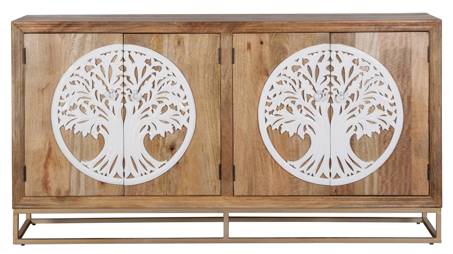 Laura Hand Card Wooden Sideboard