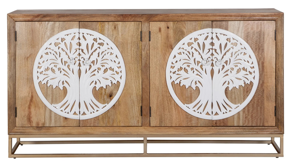 Laura Hand Card Wooden Sideboard