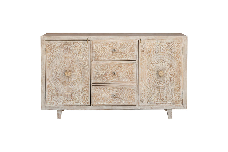 Rehman Hand Carved Wooden Buffet