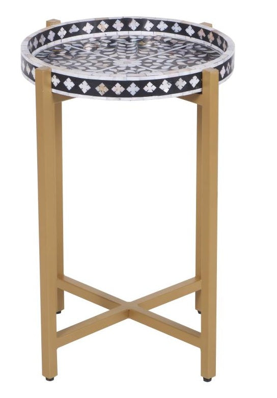 Lavie Mother of Pearl Inlay Side Table