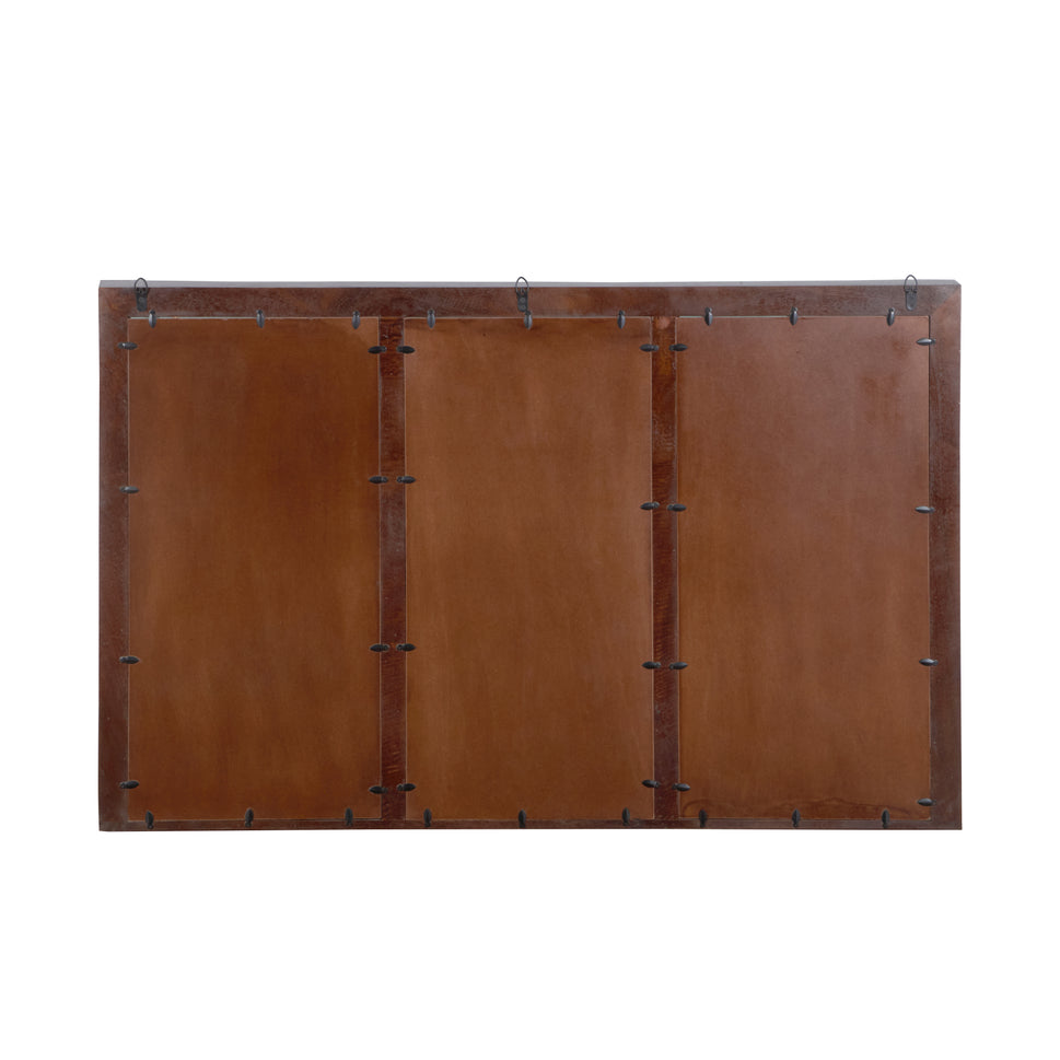 Veera Hand Carved Wooden Mirror