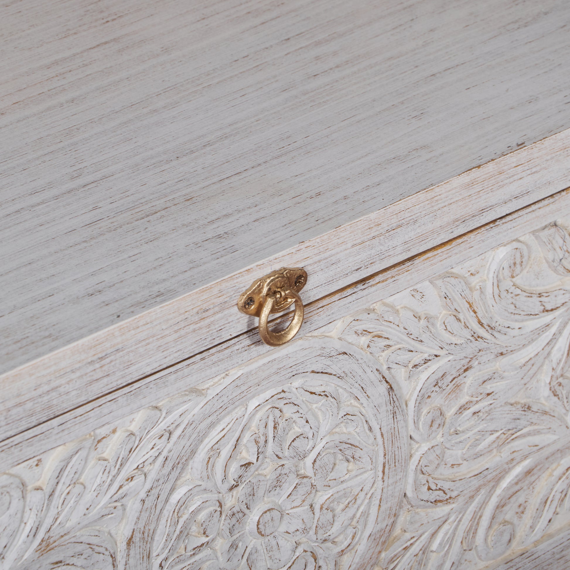 Yana Carved Storage Trunk