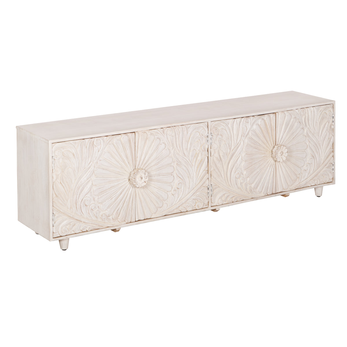 Chrisy Hand Carved TV Cabinet