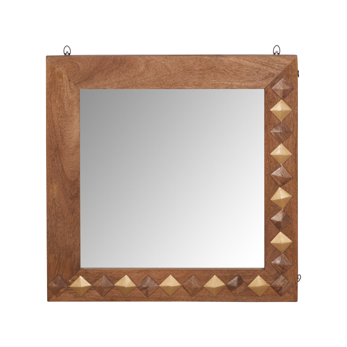 Riva Hand Carved Wooden Mirror