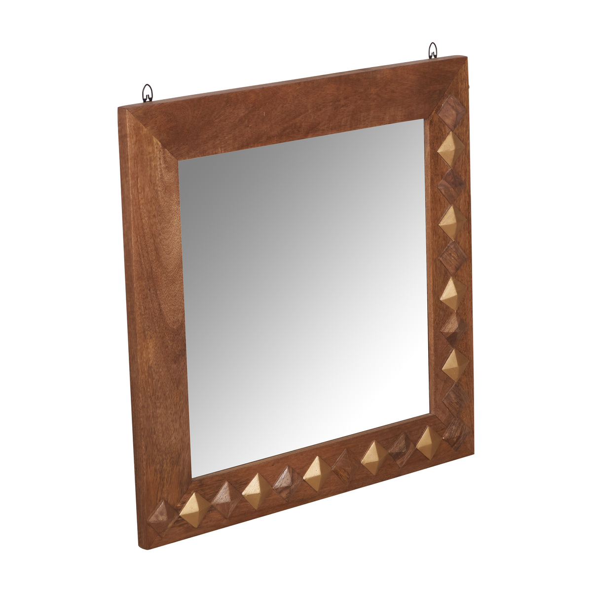 Riva Hand Carved Wooden Mirror