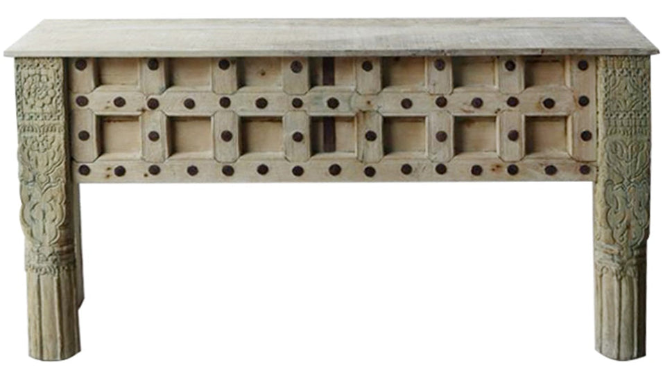 Ella Wooden Hand Carved Console Table