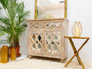 Switch Jenn Carved Wooden Table with Mirror Top 3 image