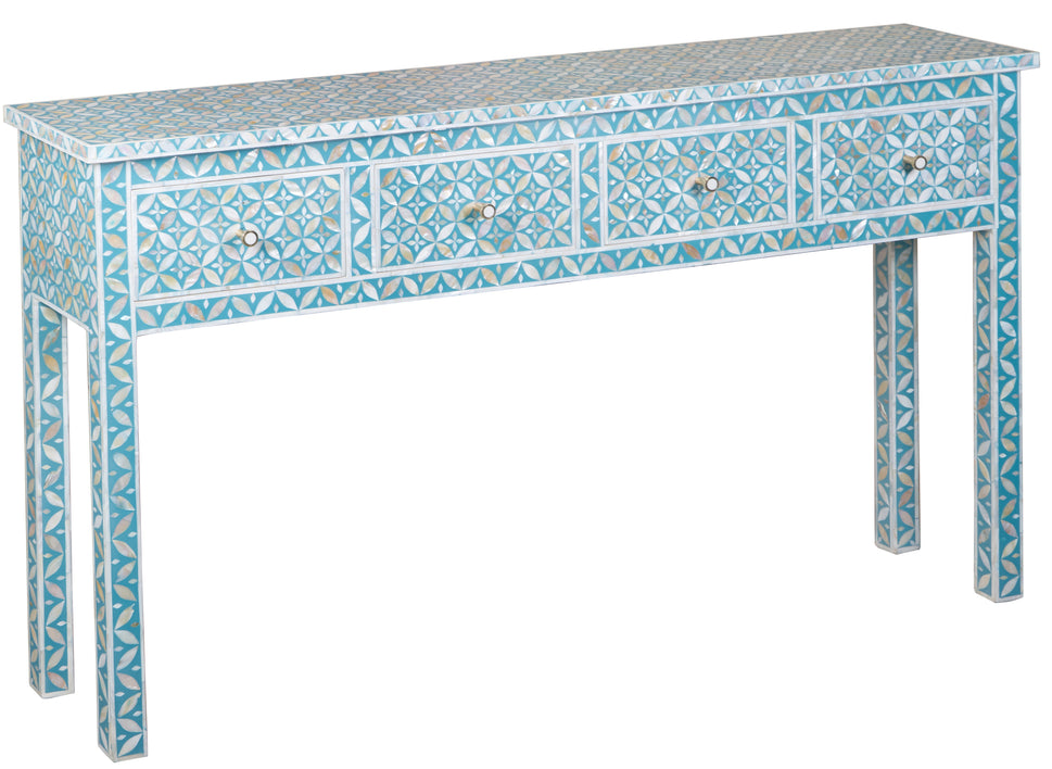 Alvin Mother of Pearl Inlay Console Table