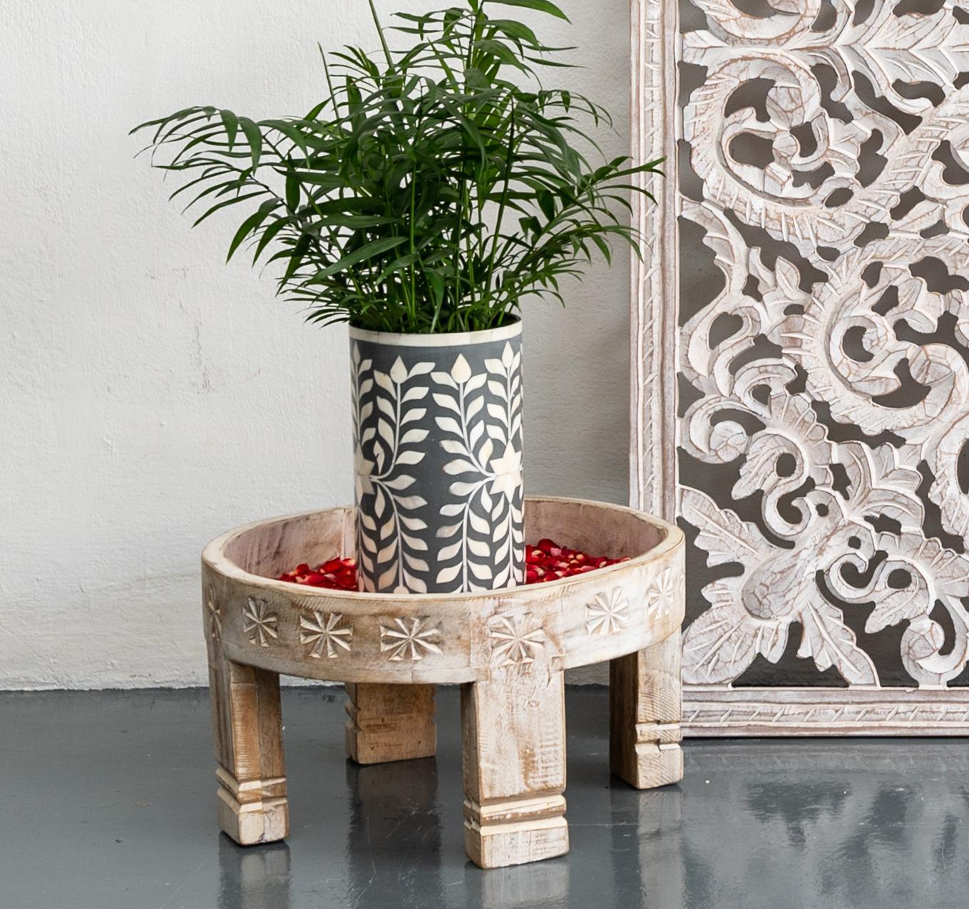 Olin Bone Inlay Flower Vase