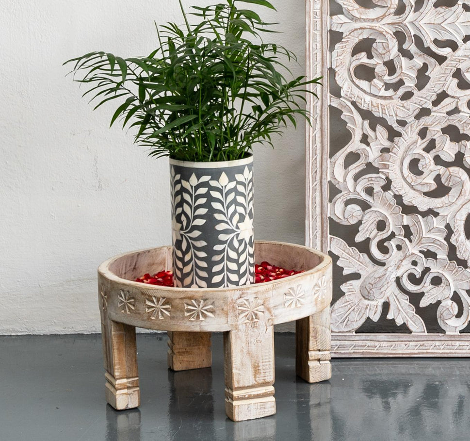 Olin Bone Inlay Flower Vase