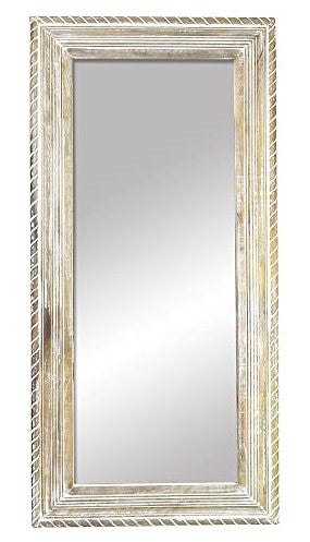 Matthew Hand Carved Wooden Mirror
