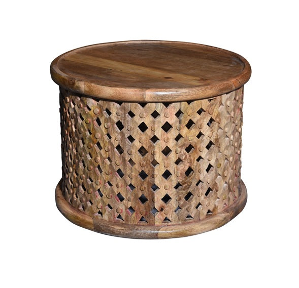 Laura Wooden Carved Coffee Table