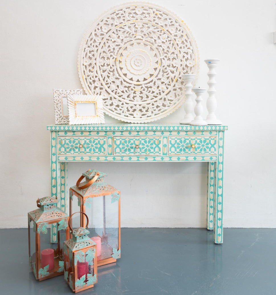Nida Bone Inlay Console Table