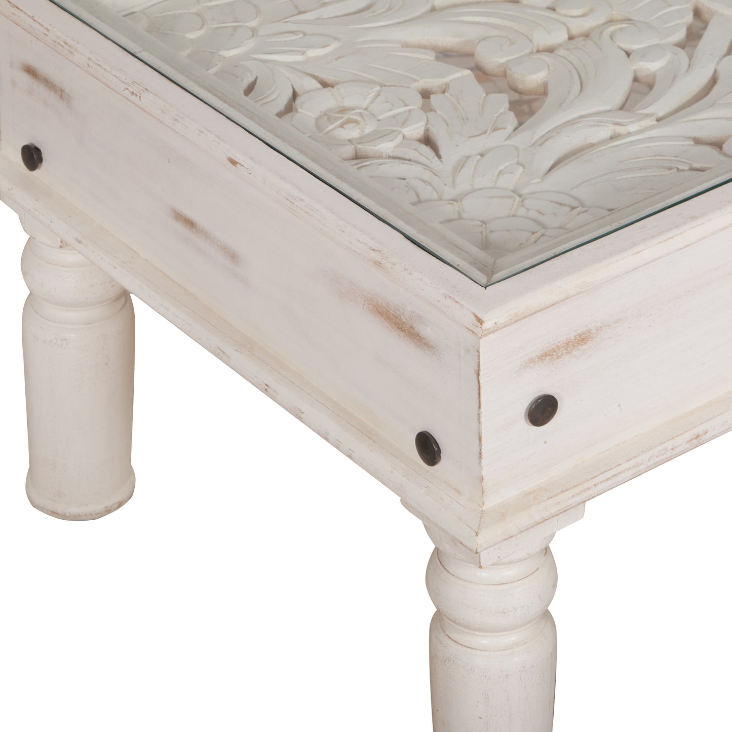Erme Hand Carved Coffee Table