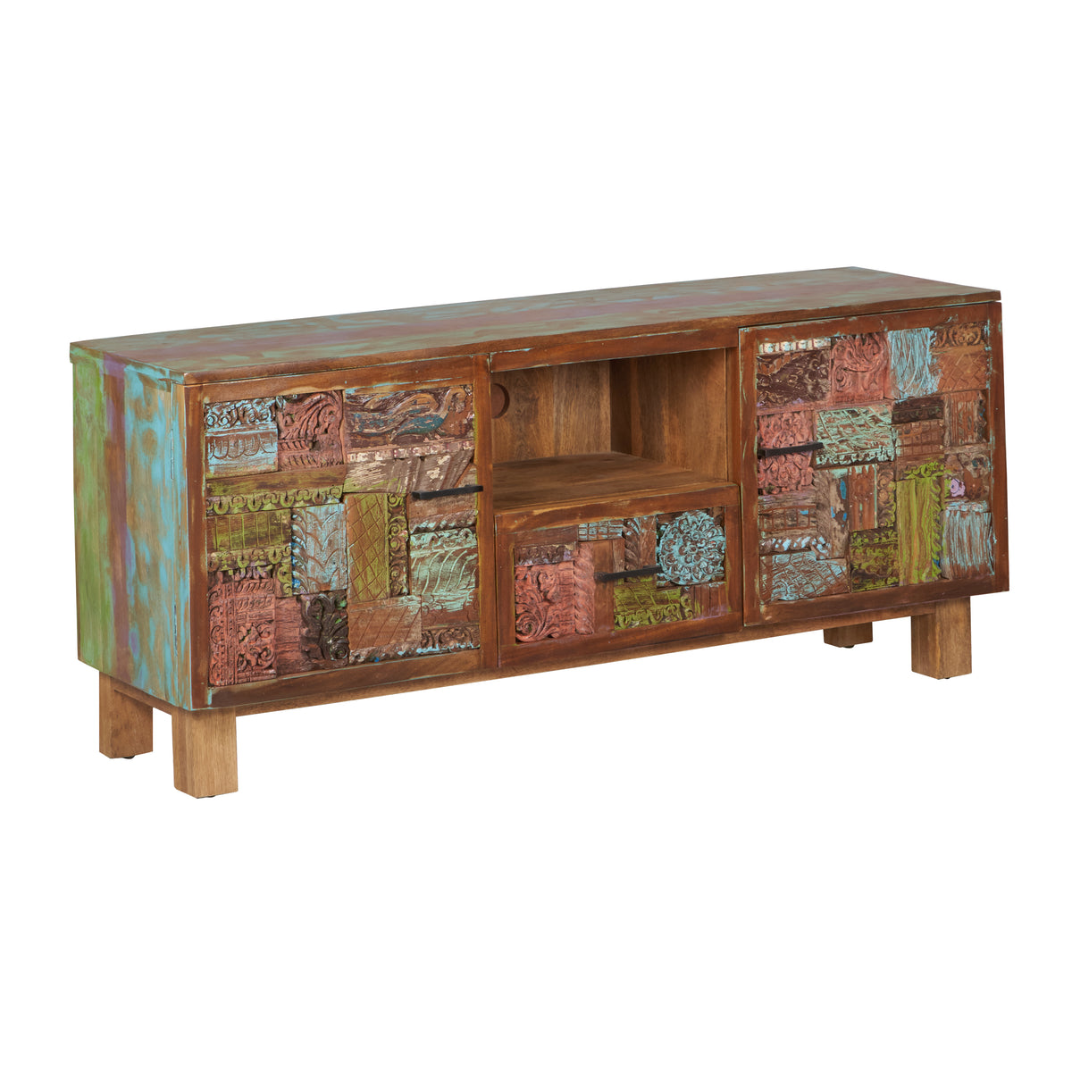 Christopher Hand Carved Wooden TV Cabinet