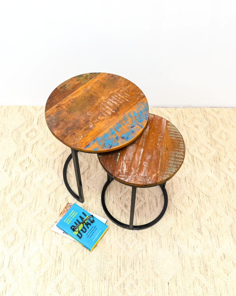 Wesley Wooden Nesting Table