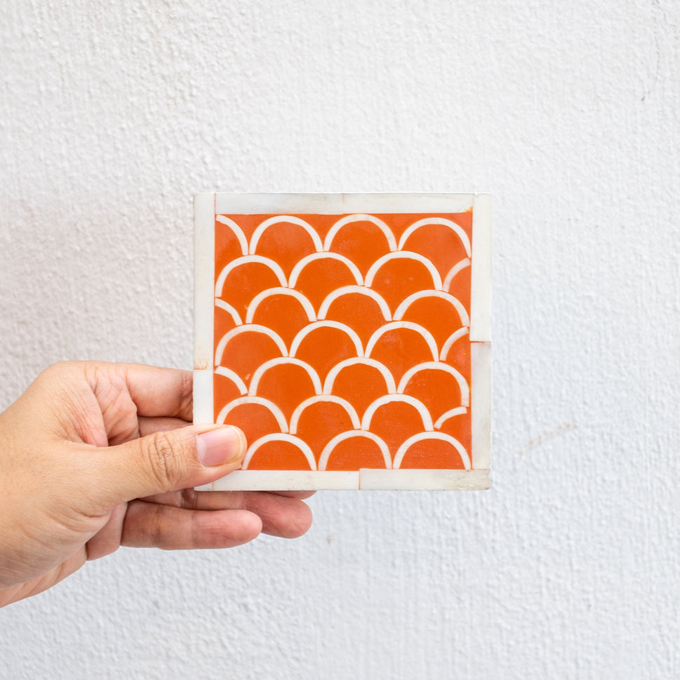 Andrew Bone Inlay Coaster